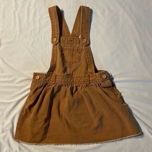 Art Class tan denim overall dress 3t